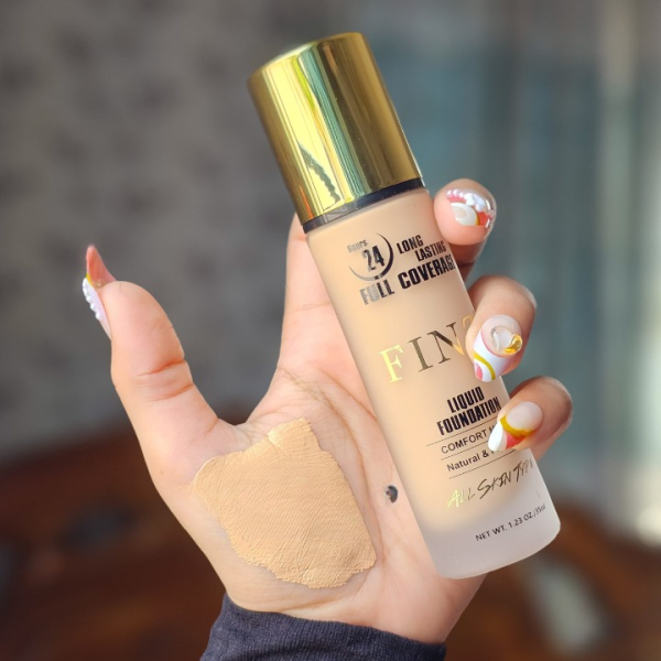 Finz 24 Hours Long Lasting Full Coverage Liquid Foundation