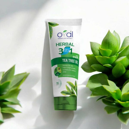 Oval 3 In 1 Tea Tree Herbal Tube ( 150 Ml)